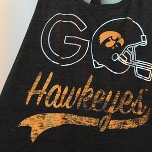 Iowa Hawkeyes grey tank top
